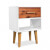 Mesita de noche de madera maciza de acacia 40x30x45cm Vida XL