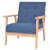 Sillón de tela azul Vida XL