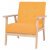 Sillón de tela amarillo Vida XL