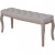 Banco de madera maciza y lino gris claro 110x38x48cm Vida XL