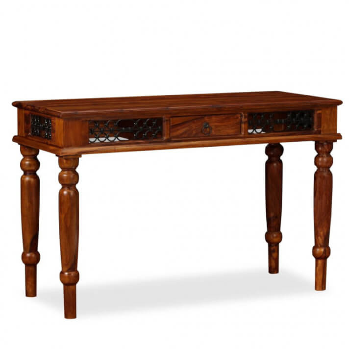 Escritorio de madera maciza de sheesham 120x50x76cm Vida XL