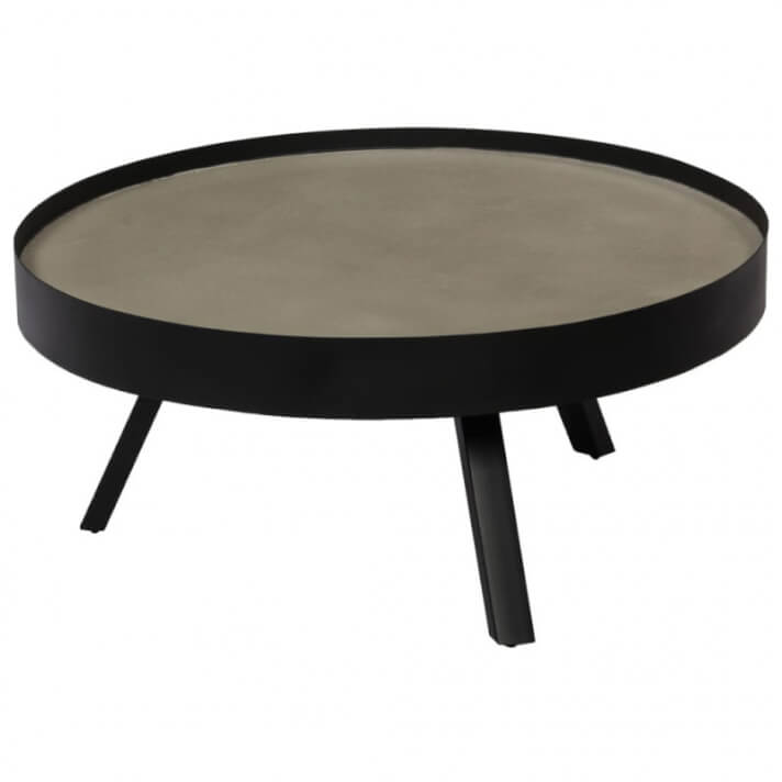 Mesa de centro con superficie de hormig&oacute;n 74x32cm Vida XL