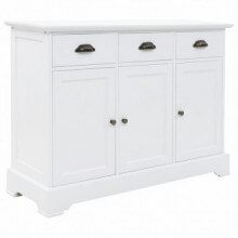 Aparador de 3 puertasDF yadera de pino 105x35x77,5cm Vida XL