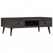 Mesa de centro de madera de mango maciza 100x60x35cm Vida XL