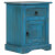 Mesita de noche de madera maciza de mango azul 40x30x50cm Vida XL