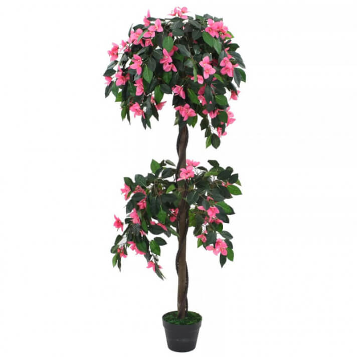 Planta artificial azalea conaceta 155cm verde y rosa Vida XL