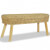 Banco de recibidor 110x35x45cm ratán natural Vida XL