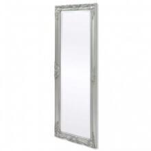 Espejo de pared estilo barroco 140x50cm plateado Vida XL