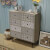 Mueble auxiliar con 8 cajones gris Vida XL