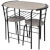 Mesa alta de cocina o bar con taburetesDF Vida XL