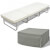 Cama/taburete plegable con colchón acero blanco 70x200cm Vida XL