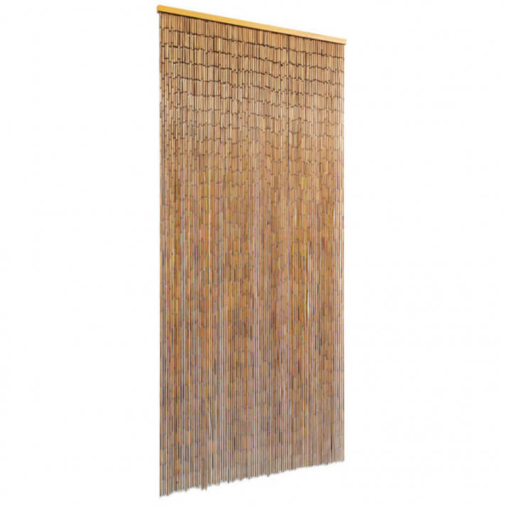 Cortina para puerta 90x200cm bambú Vida XL