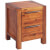 Mesita de noche de madera de acacia maciza 45x42x58cm Vida XL