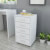 Cajonera de oficina con ruedas 5 cajones blanca Vida XL