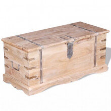 Baúl de almacenamiento de madera de acacia Vida XL