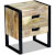 Mesa auxiliar con 2 cajonesaderaaciza deango 43x33x51cm Vida XL