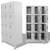 Armario taquilla con 12 compartimentos 90x45x180cm Vida XL