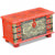Baúl de almacenamientoadera deango rojo 80x40x45cm Vida XL