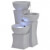 Fuente de agua de interior con LED de poliresina Vida XL