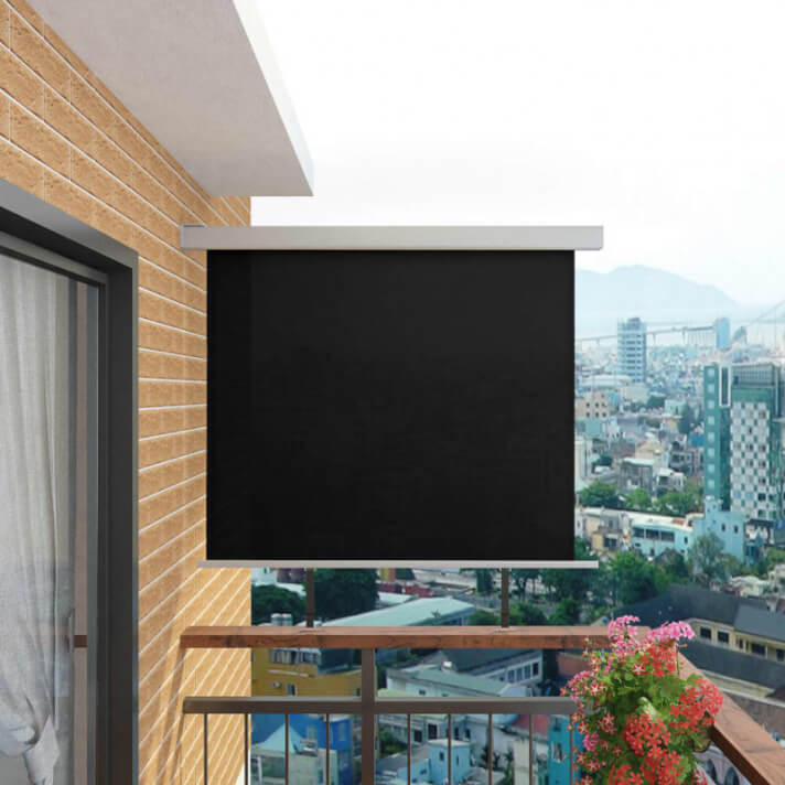 Toldo lateral de balc&oacute;nultifuncional 150x200cm negro Vida XL