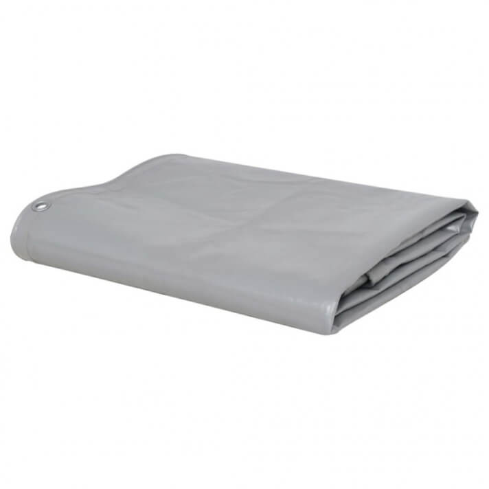 Lona 650 g/m&sup2; 1,5x20 gris Vida XL
