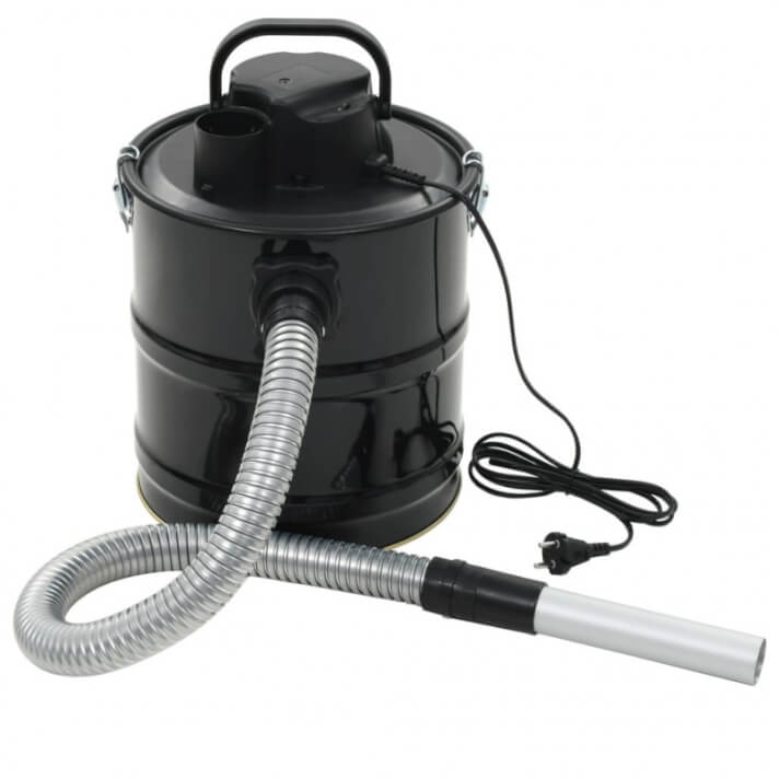 Aspiradora de cenizas con filtro HEPA 1000 W 20 L negra Vida XL