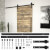 Kit de herrajes para puertas correderas acero negro 183cm Vida XL