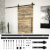 Kit de herrajes para puertas correderas acero negro 200cm Vida XL