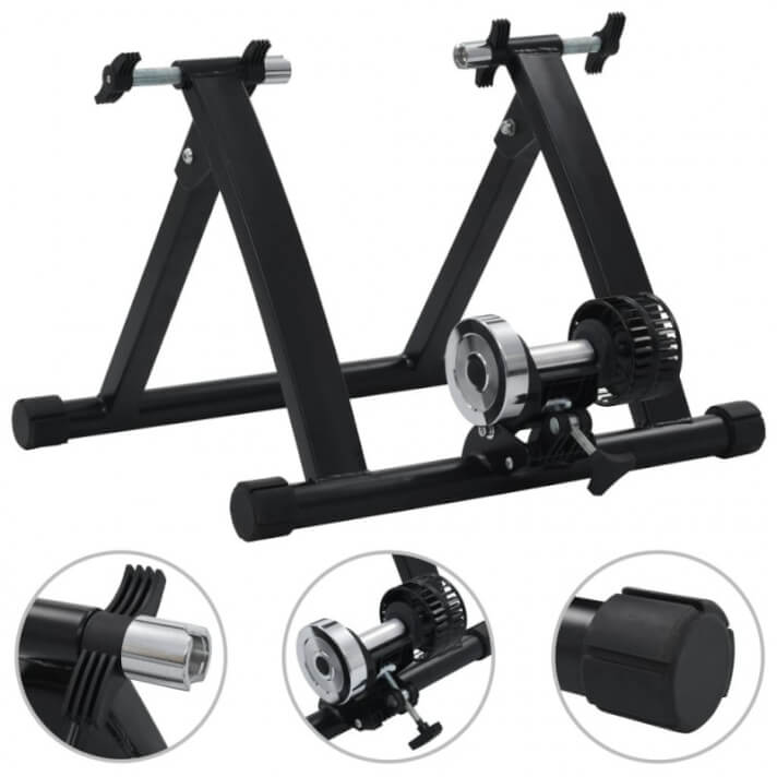 Rodillo de entrenamiento de acero negro 26"- 28" Vida XL