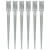 Picas de tierra 6 uds acero galvanizado plateado 7x7x75 cm Vida XL