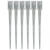 Picas de tierra 6 uds acero galvanizado plateado 9x9x90 cm Vida XL