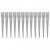 Picas de tierra 12 uds acero galvanizado plateado 10x10x76 cm Vida XL