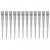 Picas de tierra 12 uds acero galvanizado plateado 10x10x91 cm Vida XL