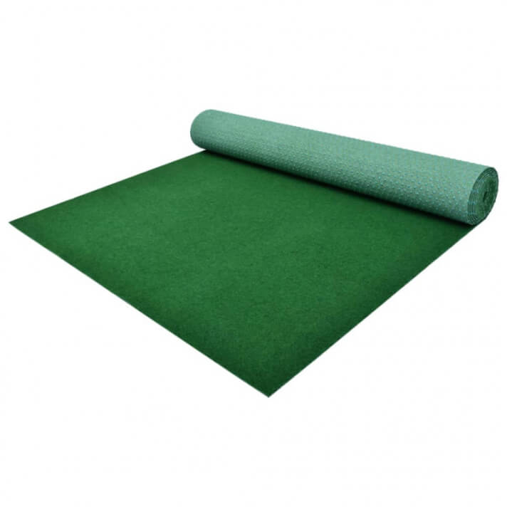 Césped artificial con tacos PP 5x1,33 m verde Vida XL