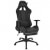 Silla de escritorio Racing reclinable con reposapiés negra Vida XL