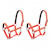Cabezadas de caballo nylon tamaño grande rojo 2 unidades Vida XL