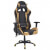 Silla de escritorio reclinable Racing cuero artificial dorada Vida XL