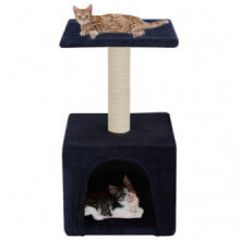 Rascador para gatos con poste de sisal 55 cm azul oscuro Vida XL