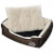 Cama blanda para perros con un cojín blanco acolchado, tamaño XL Vida XL