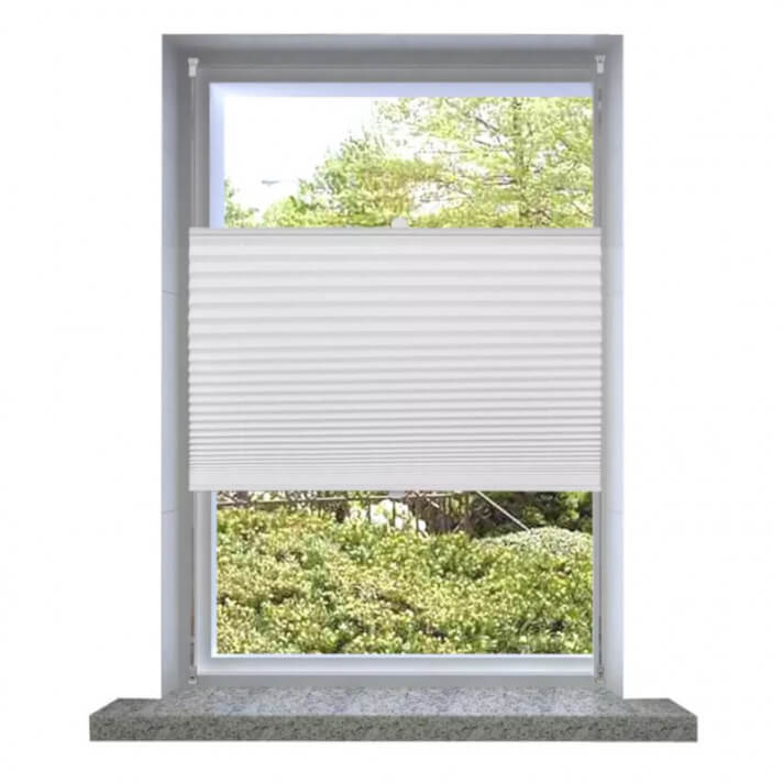 Plisse Persiana Blanco Cortina Plisada100X100cm Vida XL