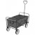 Carrito de mano plegable de acero gris Vida XL