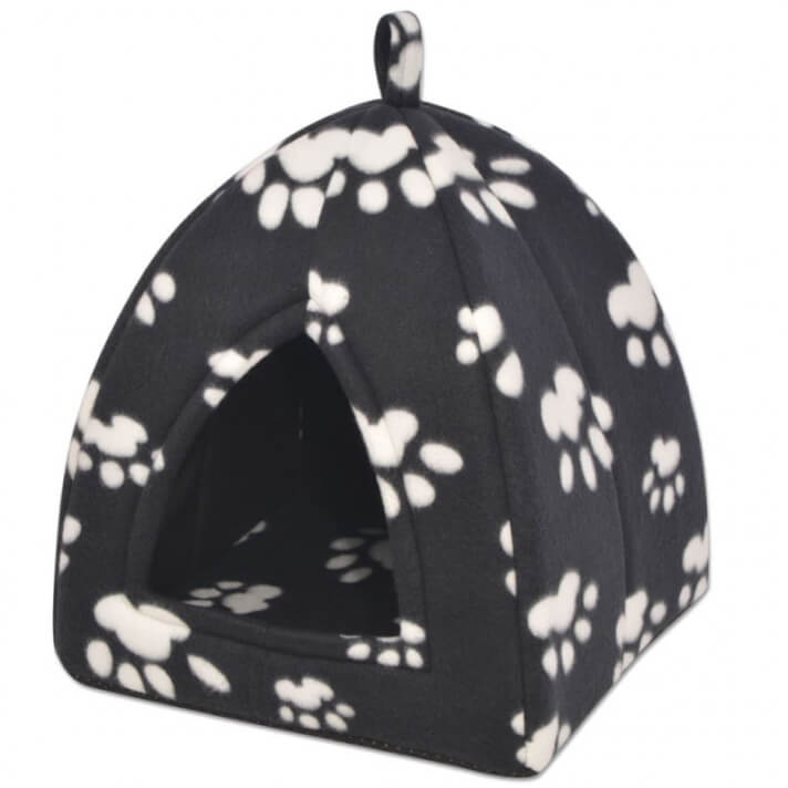 Cama cubo para gatos tama&ntilde;o L negro Vida XL