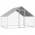 Jaula gallinero de exterior de acero galvanizado 2,75x2x2 m Vida XL