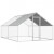 Jaula gallinero de exterior de acero galvanizado 2,75x4x2 m Vida XL