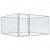 Perrera de exterior de acero galvanizado 2x2x1 m Vida XL