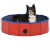 Piscina para perros plegable PVC rojo 80x20 cm Vida XL