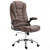 Silla de oficina de poliéster marrón Vida XL
