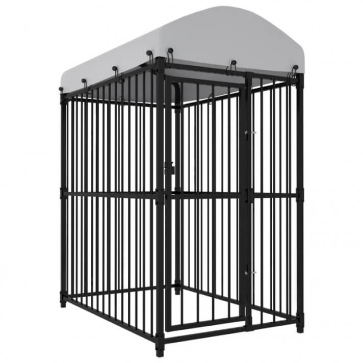 Perrera de exterior con techo 150x100x175 cm Vida XL