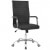 Silla de oficina de cuero artificial negra 55x63 cm Vida XL