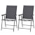 Juego de 2 sillas plegables negro Outsunny